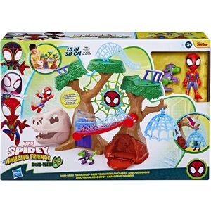 Marvel Spidey and His Amazing Friends Dino-Webs Treehouse Playset